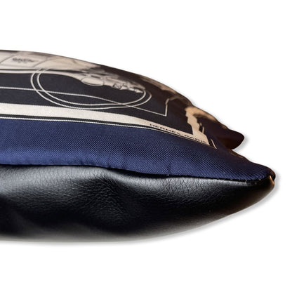 Ex Libris Vintage Silk Scarf Pillow 17"