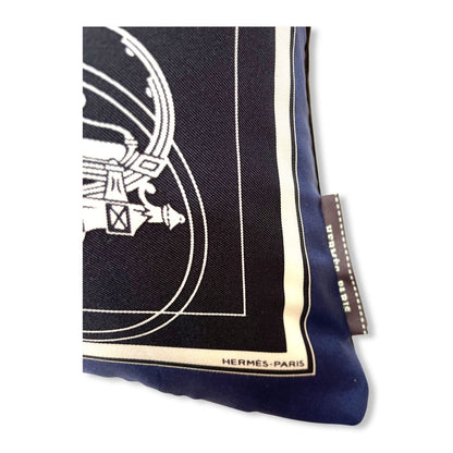 Ex Libris Vintage Silk Scarf Pillow 17"