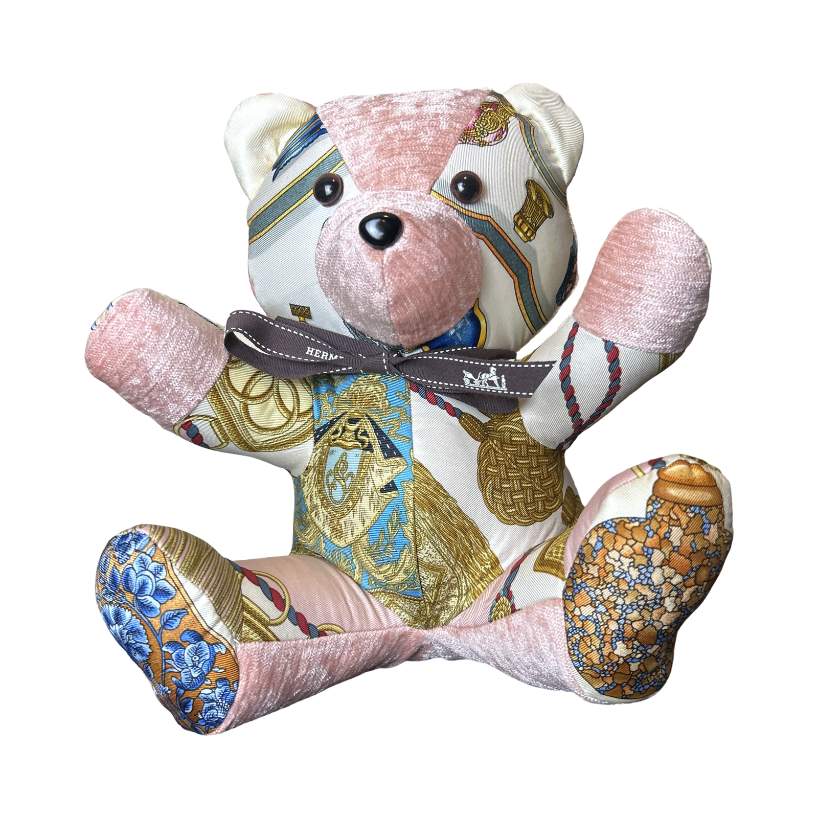 Hermes Poste et Cavallerie Scarf | Hermes Teddy Bear at Vintage Luxe Up