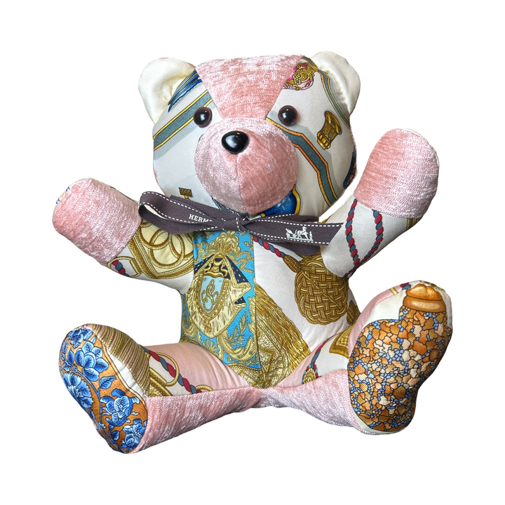 Hermes Poste et Cavallerie Scarf | Hermes Teddy Bear at Vintage Luxe Up