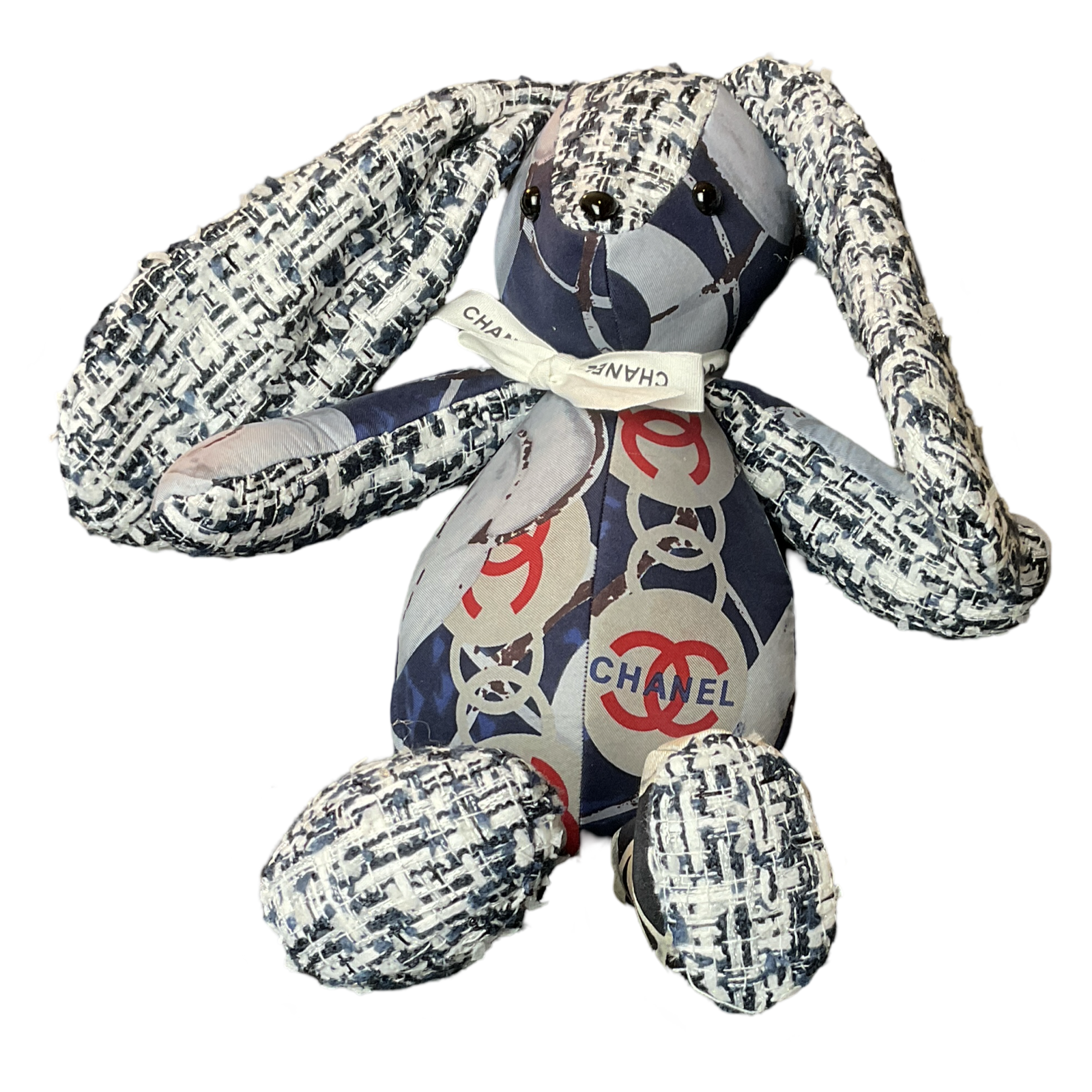 Chanel CC Logo Scarf Bunny at Vintage Luxe Up