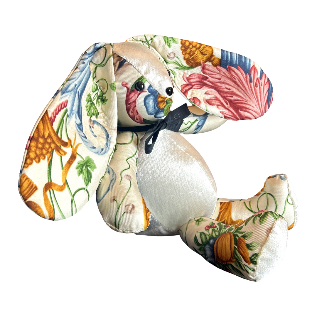 Gucci Chinoiserie Scarf Patchwork Bunny at Vintage Luxe Up
