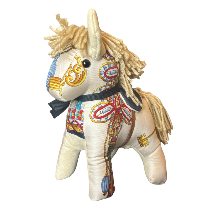 Gucci Tassels Scarf Patchwork Pony at Vintage Luxe Up