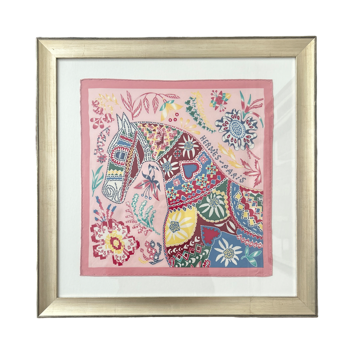 Hermes En Attendant Ulysse Scarf | Hermes Framed Scarf at Vintage Luxe Up