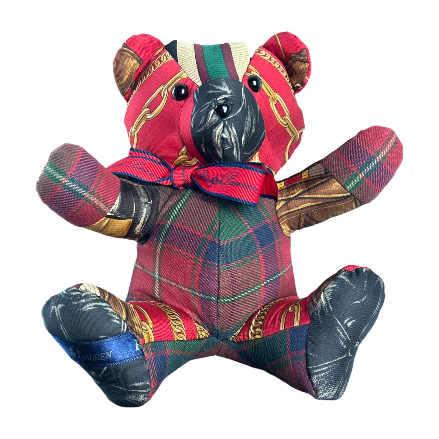 Ralph Lauren Scarf Patchwork Teddy Bear at Vintage Luxe Up
