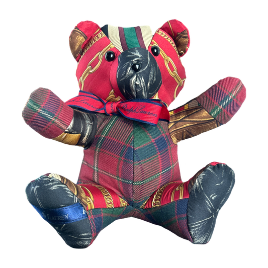 Ralph Lauren Scarf Patchwork Teddy Bear at Vintage Luxe Up