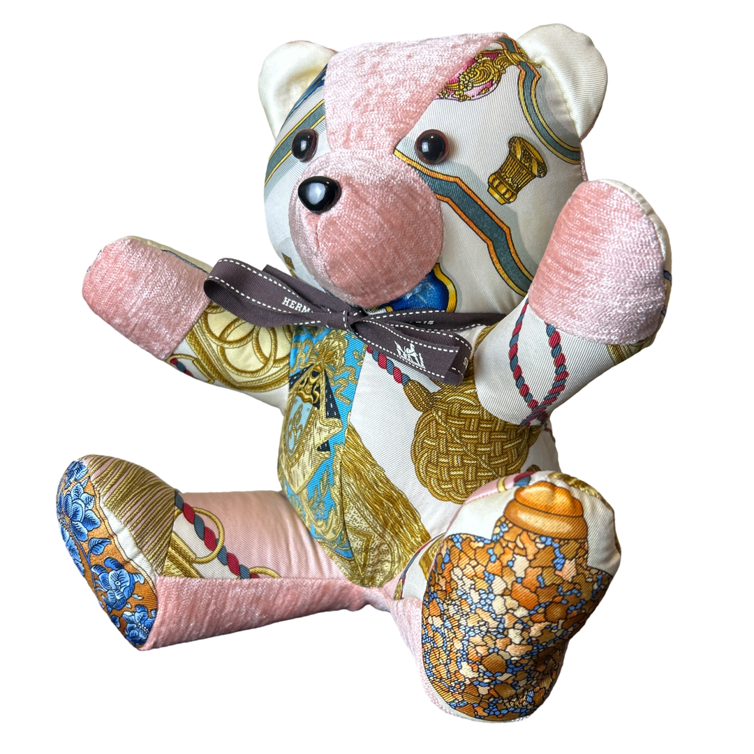 Hermes Poste et Cavallerie Scarf | Hermes Teddy Bear at Vintage Luxe Up