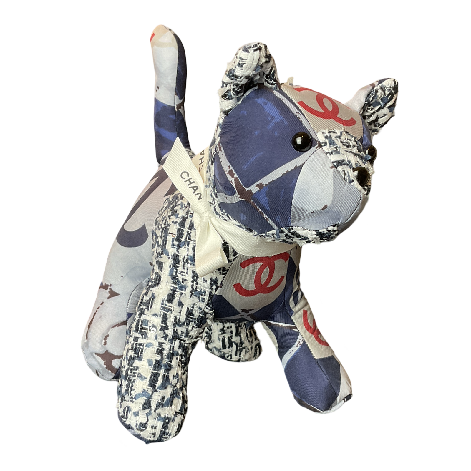 Chanel CC Logo Scarf Kitten at Vintage Luxe Up