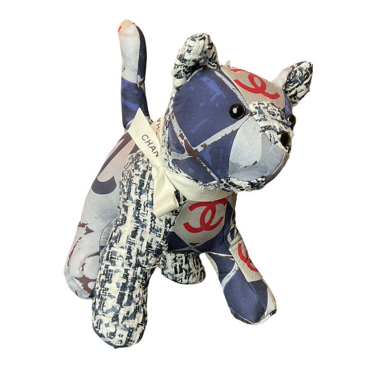 Chanel CC Logo Scarf Kitten at Vintage Luxe Up