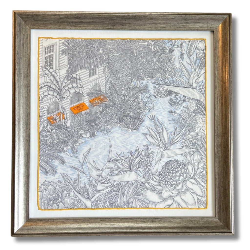 Faubourg Tropical Hermes Framed Scarf – Vintage Luxe Up
