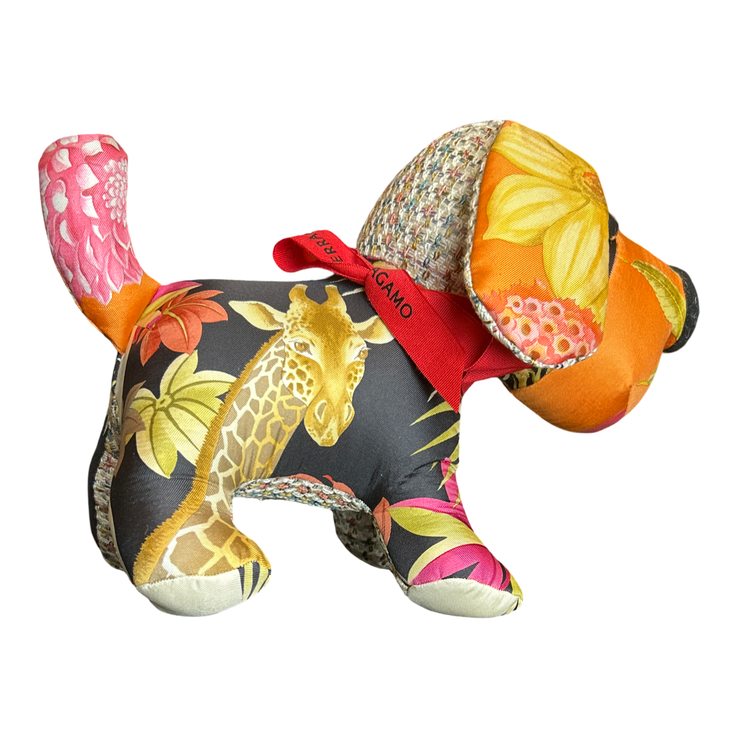 Ferraamo Scarf Patchwork Puppy at Vintage Luxe Up