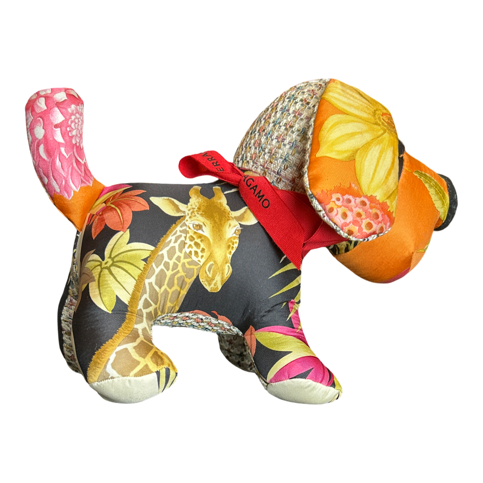 Ferraamo Scarf Patchwork Puppy at Vintage Luxe Up