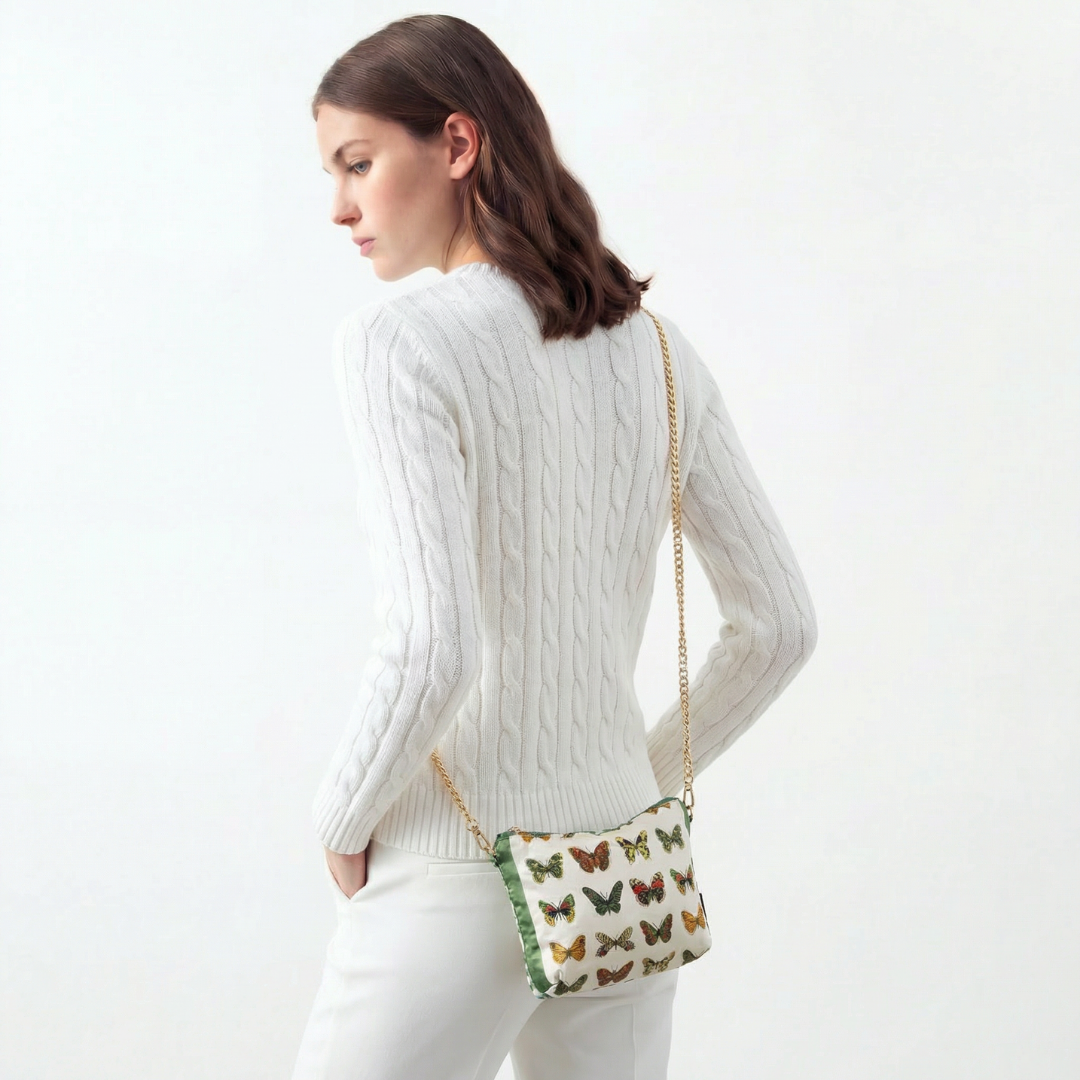 Gucci Butterfly Scarf | Gucci Crossbody Bag exclusively at Vintage Luxe Up
