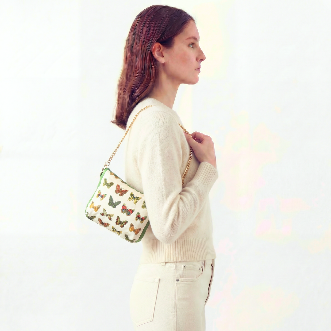 Gucci Butterfly Scarf | Gucci Crossbody Bag exclusively at Vintage Luxe Up