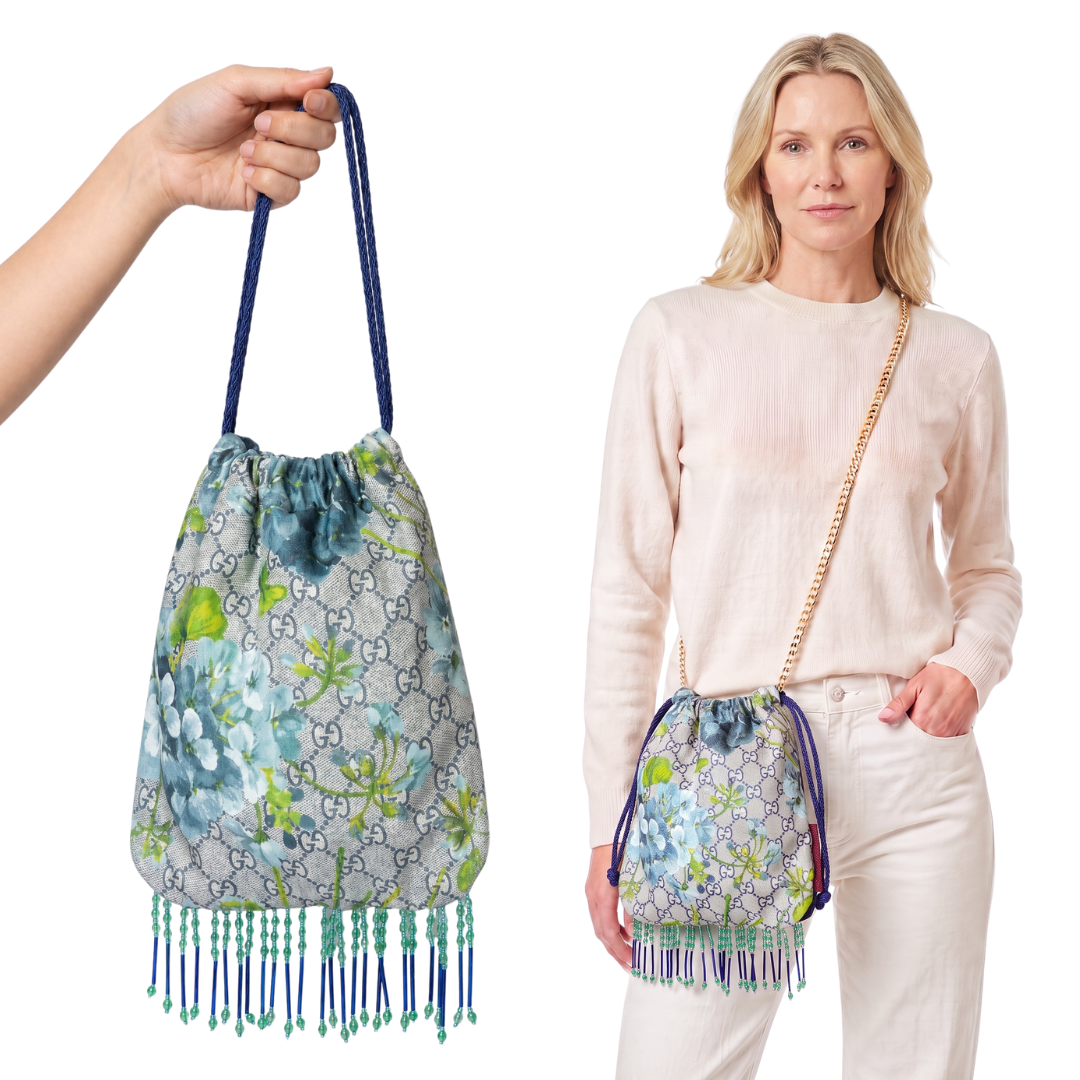 Gucci GG Blooms Blue Crossbody Bag | Gucci Crossbody Bag