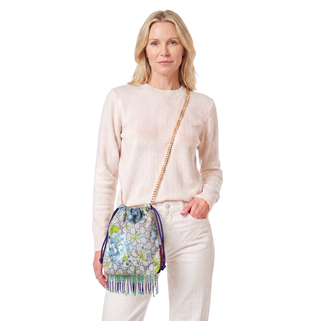 Gucci GG Blooms Blue Crossbody Bag | Gucci Crossbody Bag
