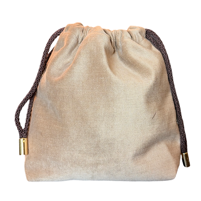 GG Metallic Vintage Silk Scarf Drawstring Crossbody Bag
