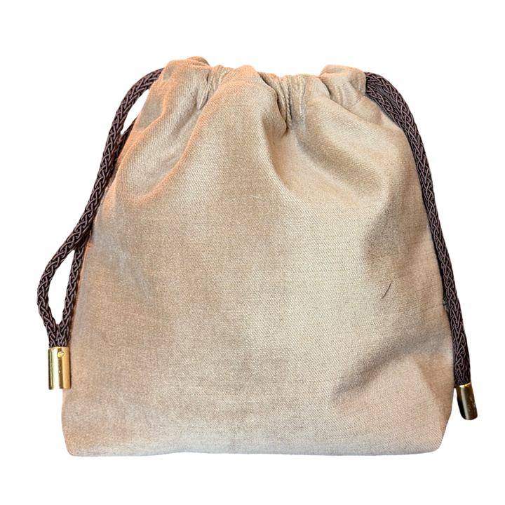 GG Metallic Vintage Silk Scarf Drawstring Crossbody Bag