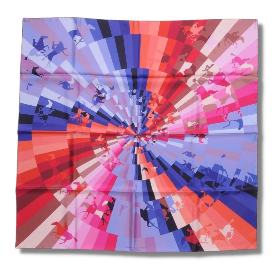 Galop Chromatique Silk Scarf Lumbar Pillow 35"