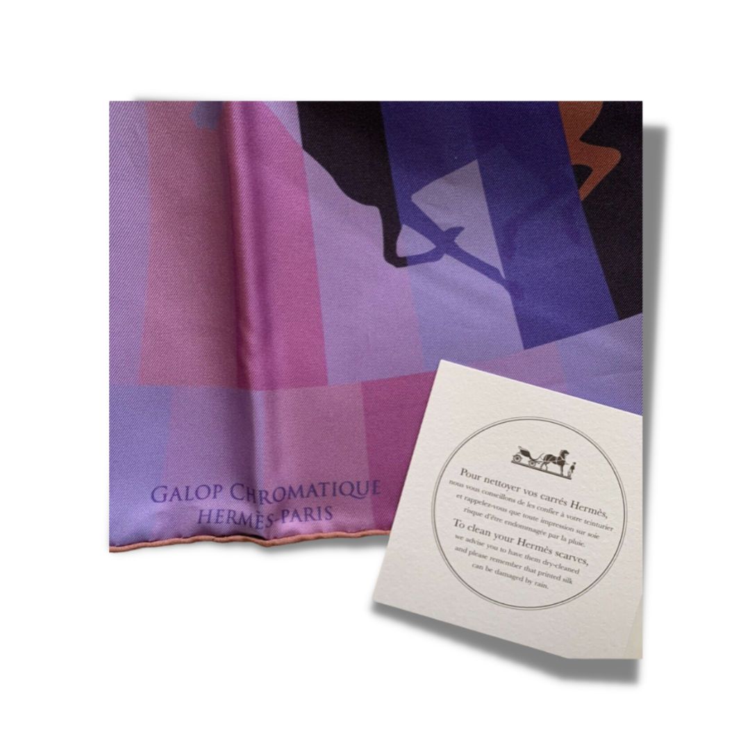 Galop Chromatique Silk Scarf Lumbar Pillow 35"