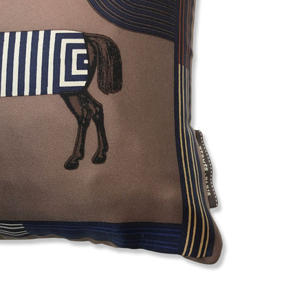 Garde Robe Pop Vintage Silk Scarf Pillow 17"