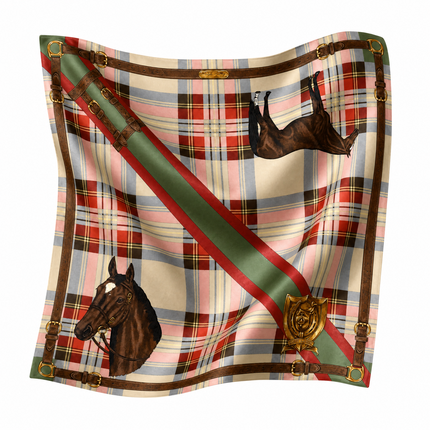Ralph Lauren Tartan Equestrian Scarf