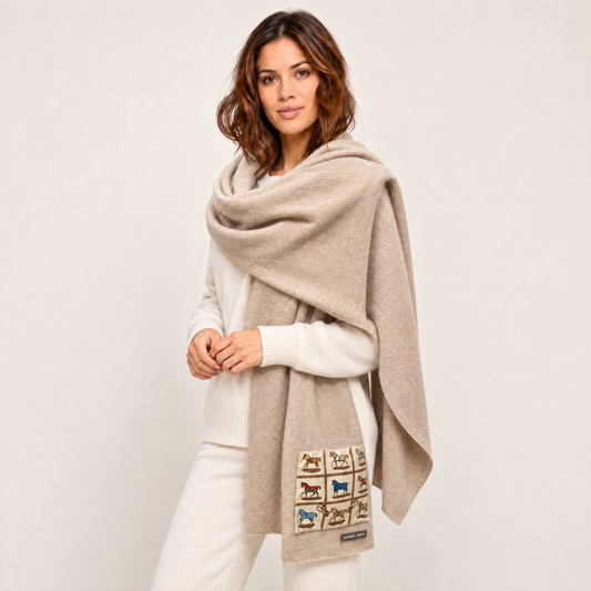 hermes petits chevaux scarf | cashmere shawl