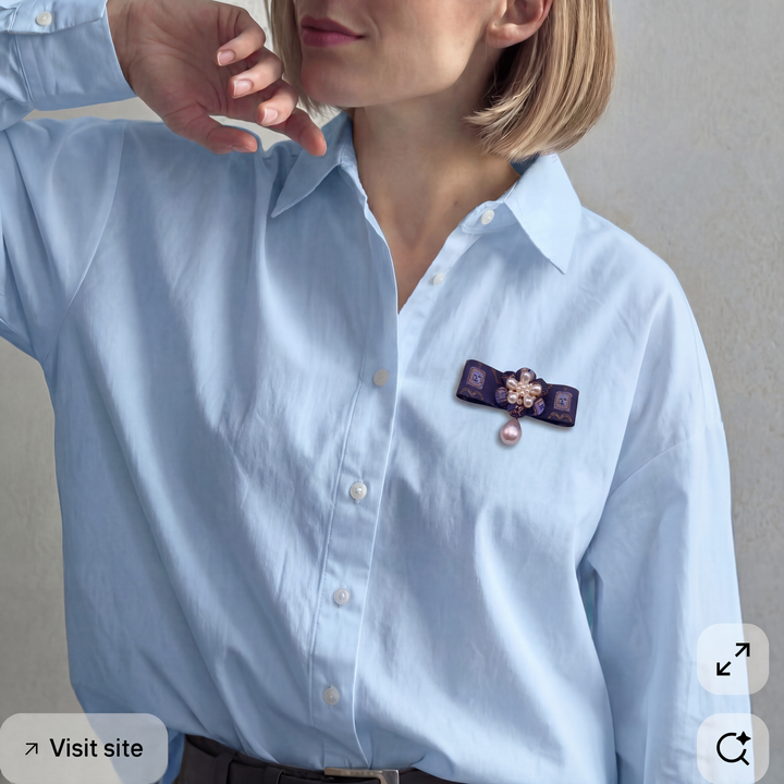 Chanel Necktie Brooch by Flock by Wild for Vintage Luxe Up