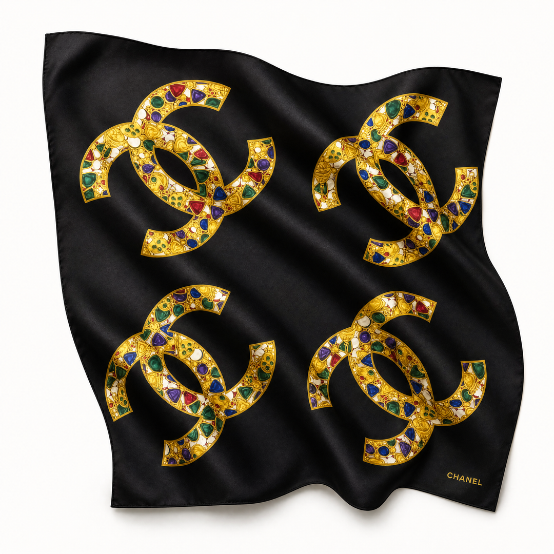 Chanel CC Logo Scarf