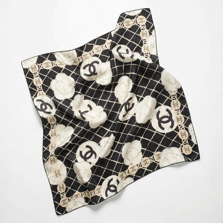 Chanel CC Camellia Scarf