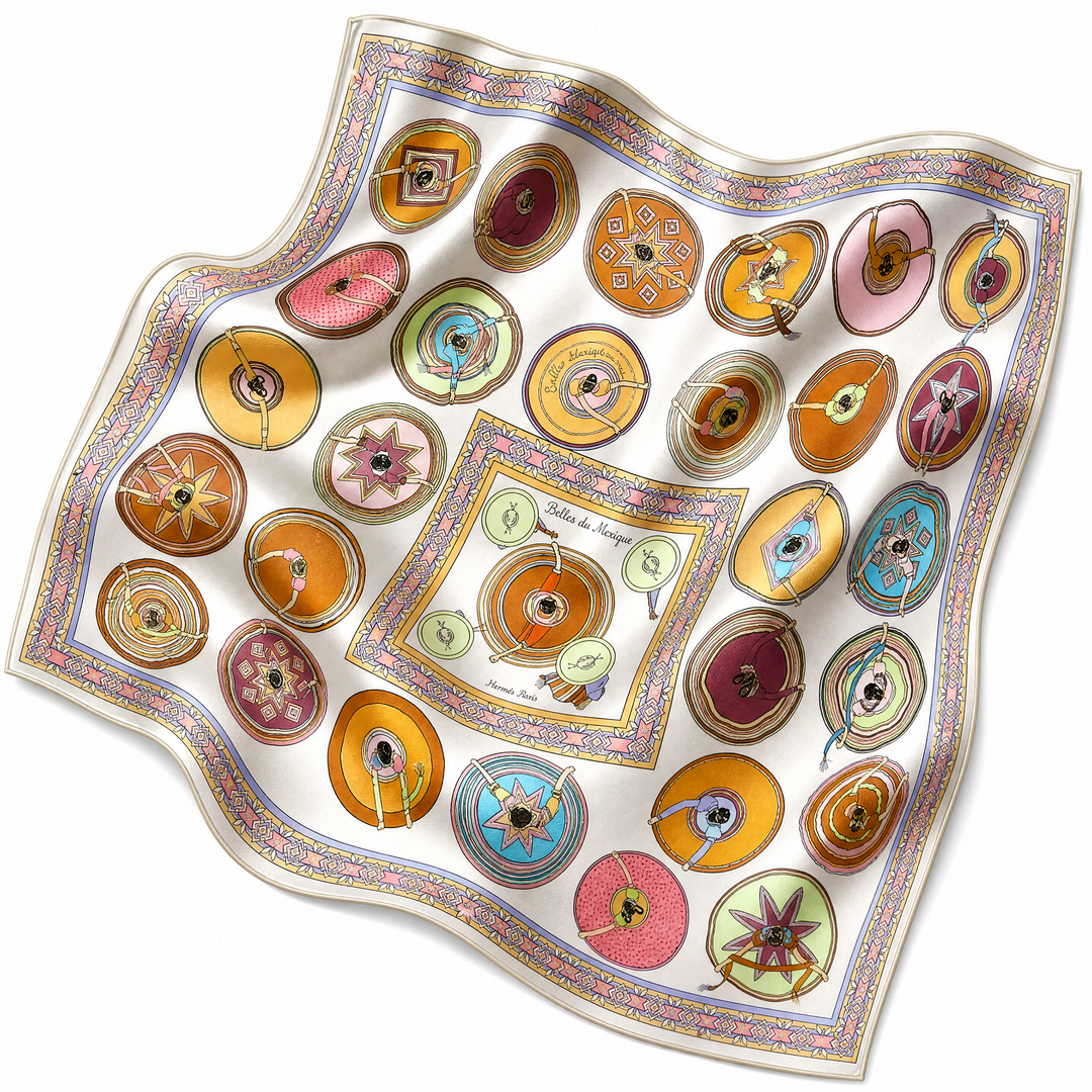 hermes belles du Mexique scarf