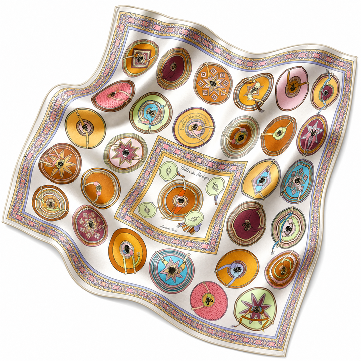 hermes belles du Mexique scarf