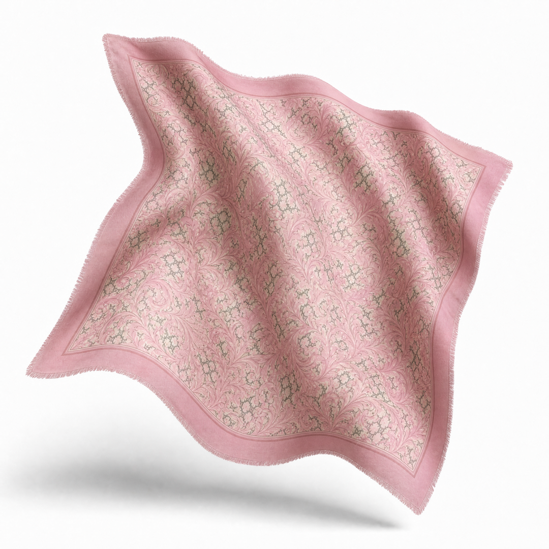 Gucci Arabesque Pink Scarf