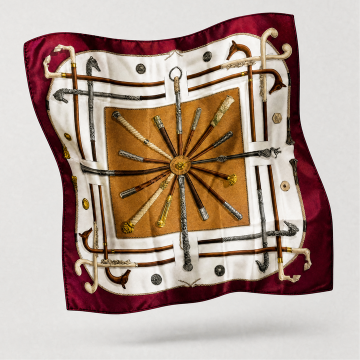 hermes cannes et pommeaux scarf