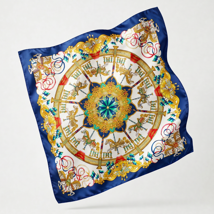 Hermes Luna Park Scarf