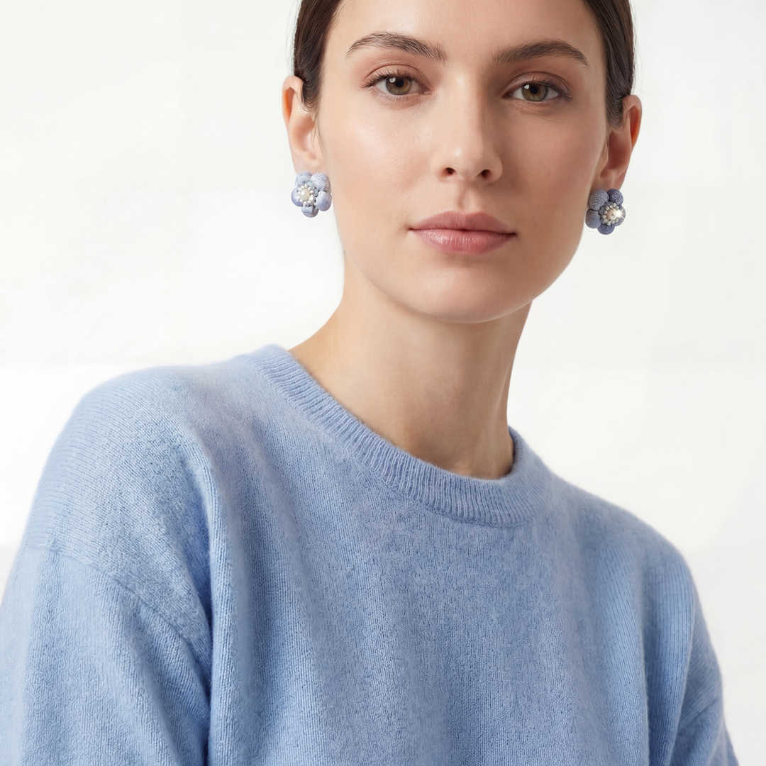 Chanel Camellia Necktie Earrings at Vintage Luxe Up