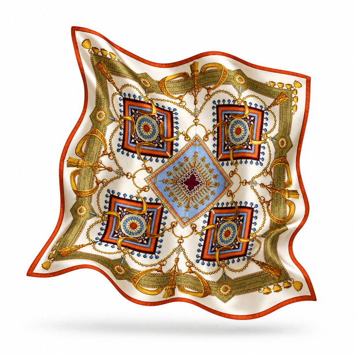GUCCI TASSELS SILK SCARF