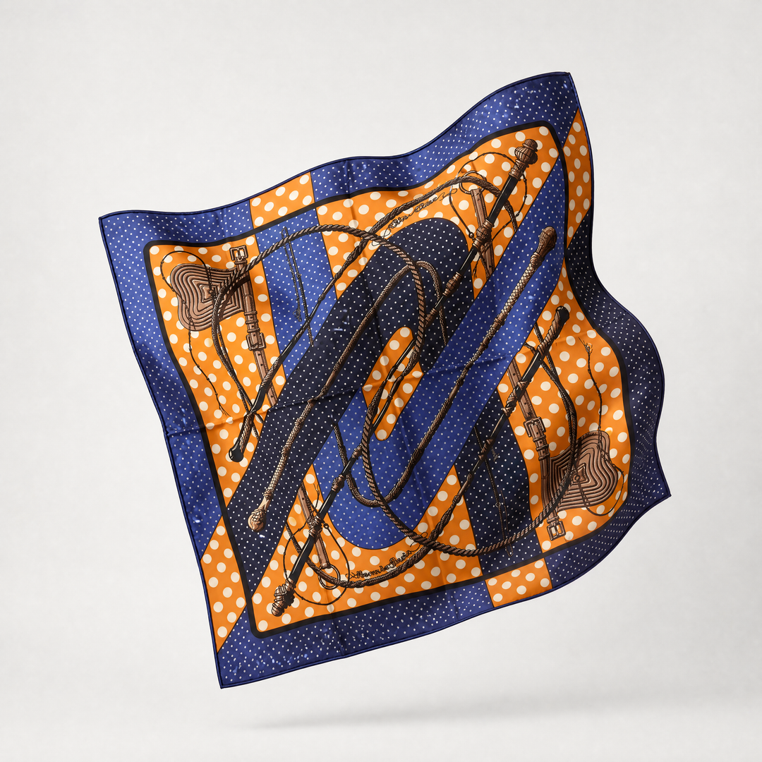 Hermes Clic Clac a Pois Scarf 