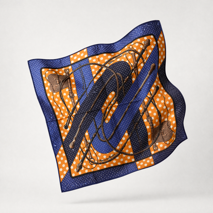 Hermes Clic Clac a Pois Scarf 