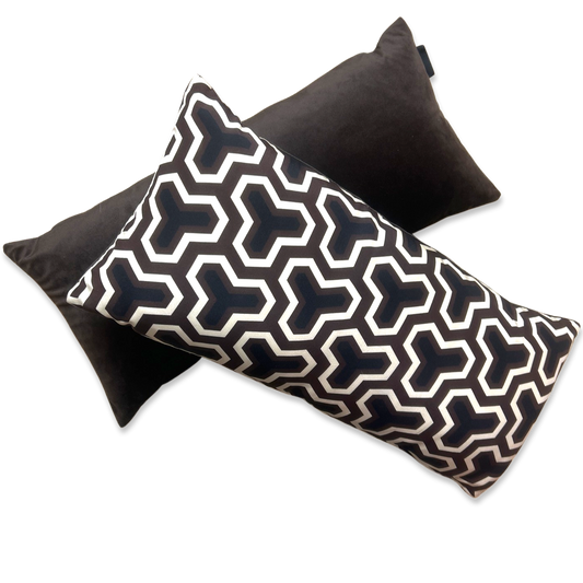 Vintage Gucci Pillow Geometric Neutral Vintage Silk Scarf Pillows at Vintage Luxe Up