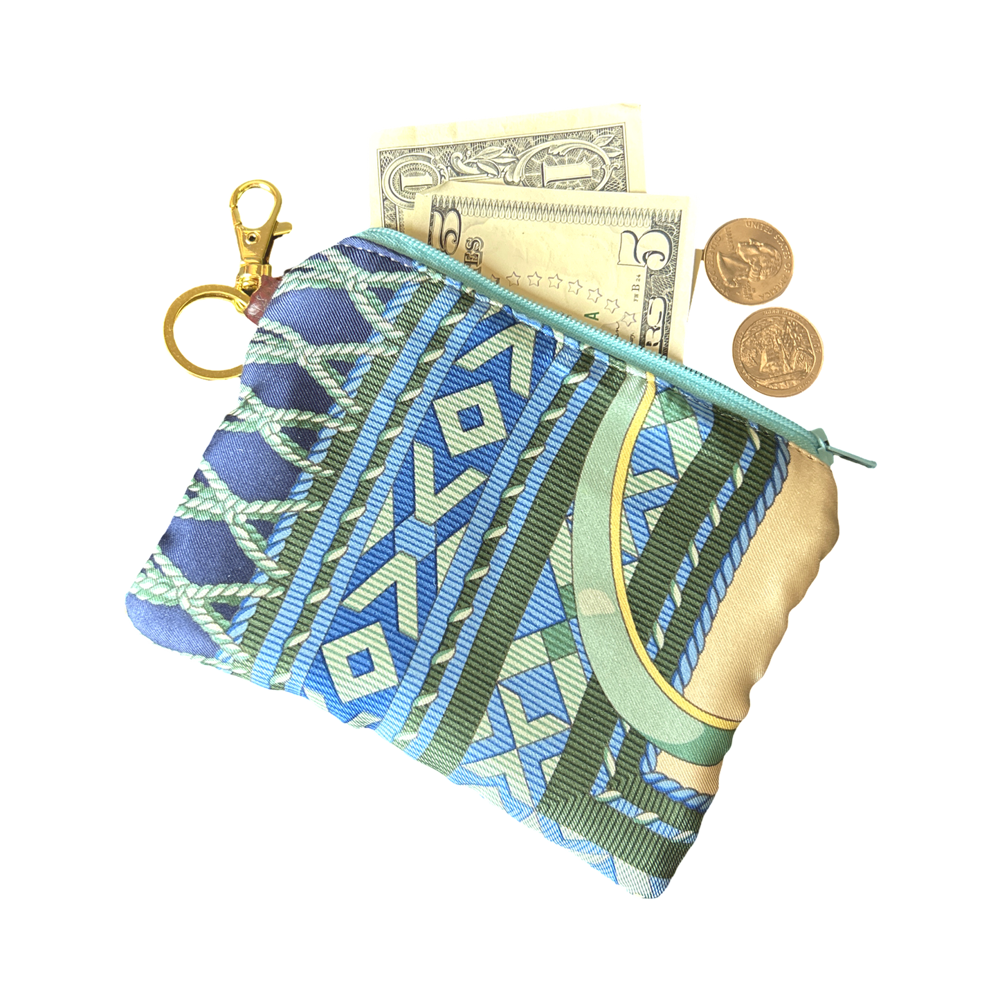 Gucci Fringe Harness Scarf | Gucci Keychain Bag exclusively at Vintage Luxe Up