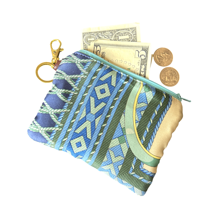 Gucci Fringe Harness Scarf | Gucci Keychain Bag exclusively at Vintage Luxe Up
