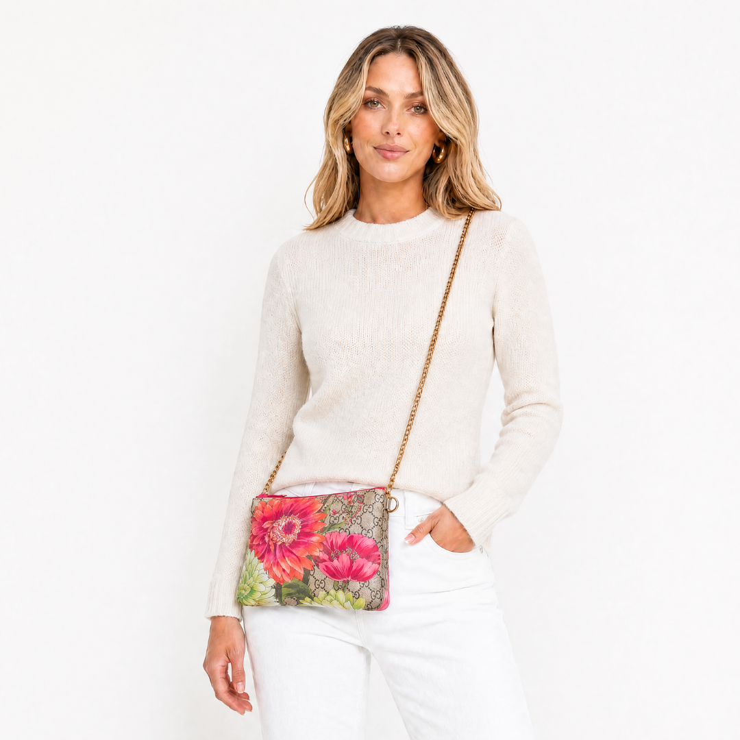 Gucci GG Floral Scarf | Gucci Crossbody Bag