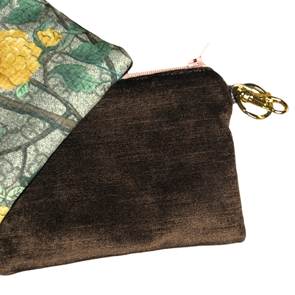 GG Chinoiserie Vintage Silk Scarf Coffee Run Keychain Bag