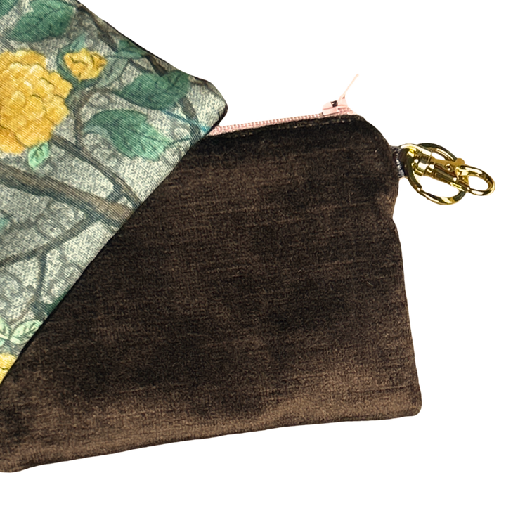 GG Chinoiserie Vintage Silk Scarf Coffee Run Keychain Bag