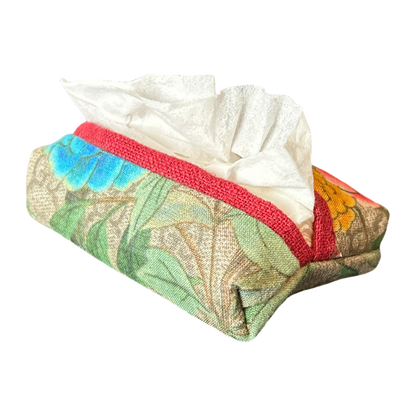 GG Chinoiserie Tree of Life Vintage Scarf Travel Tissue Pouch