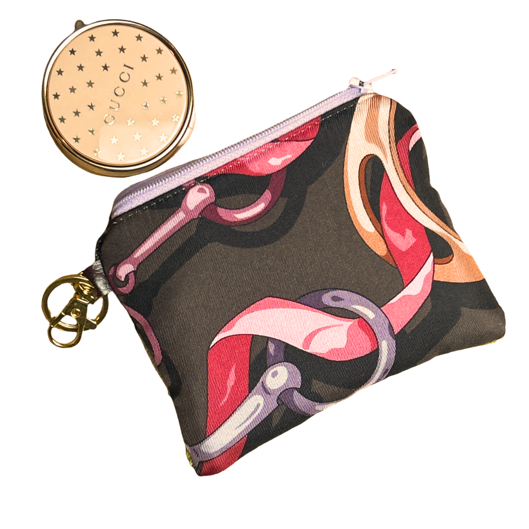 Gucci Equestrian Scarf Silk Keychain Bag Charm