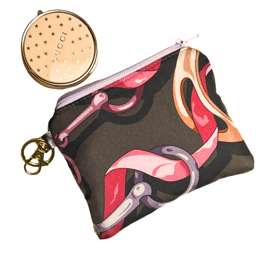 Gucci Equestrian Scarf Silk Keychain Bag Charm