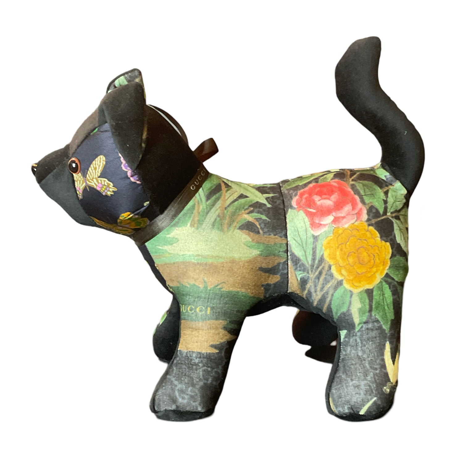 Gucci Chinoiserie Scarf Patchwork Kitten at Vintage Luxe Up