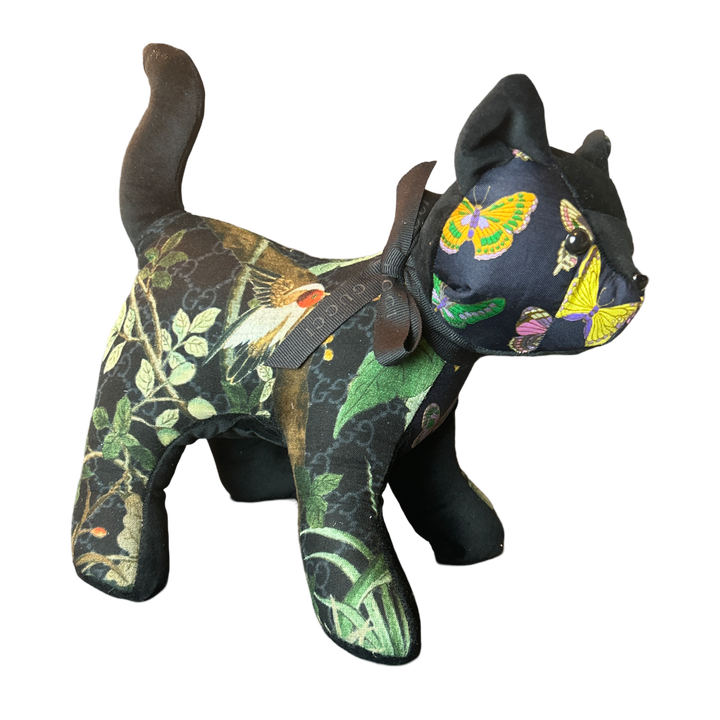 Gucci Chinoiserie Scarf Patchwork Kitten at Vintage Luxe Up